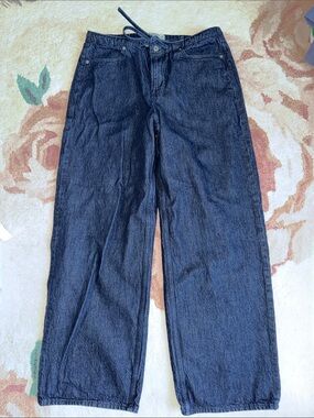 Abercrombie & Fitch Ultra Loose Low Rise Dark Blue Jeans, 29Long